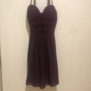 LF Millau Purple Lace Bustier Laguna Dress